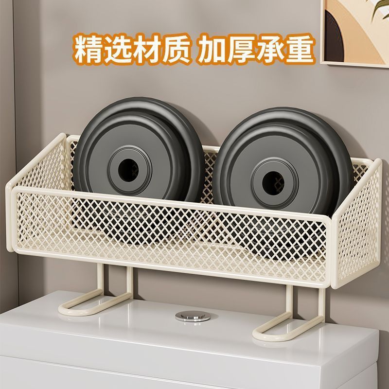 多功能家用洗漱用品收纳架浴室免打孔厕纸架放置架马桶上方置物架 - 图2