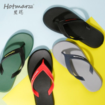 hotmarzz hama summer new couple herringbone slippers mens anti-slip beach shoe clip-foot home travel tide
