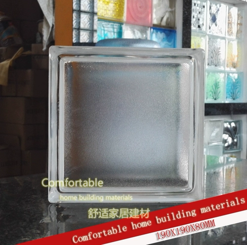 Оранжевая пилинг белый непрозрачный стеклянный кирпичный кирпичный крыльца перегородка