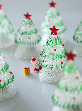 圣诞礼物玻璃桌面装饰摆件