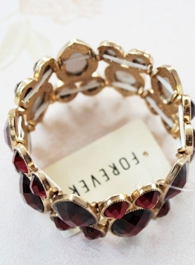 外贸批发原单合金闪亮宝石手镯