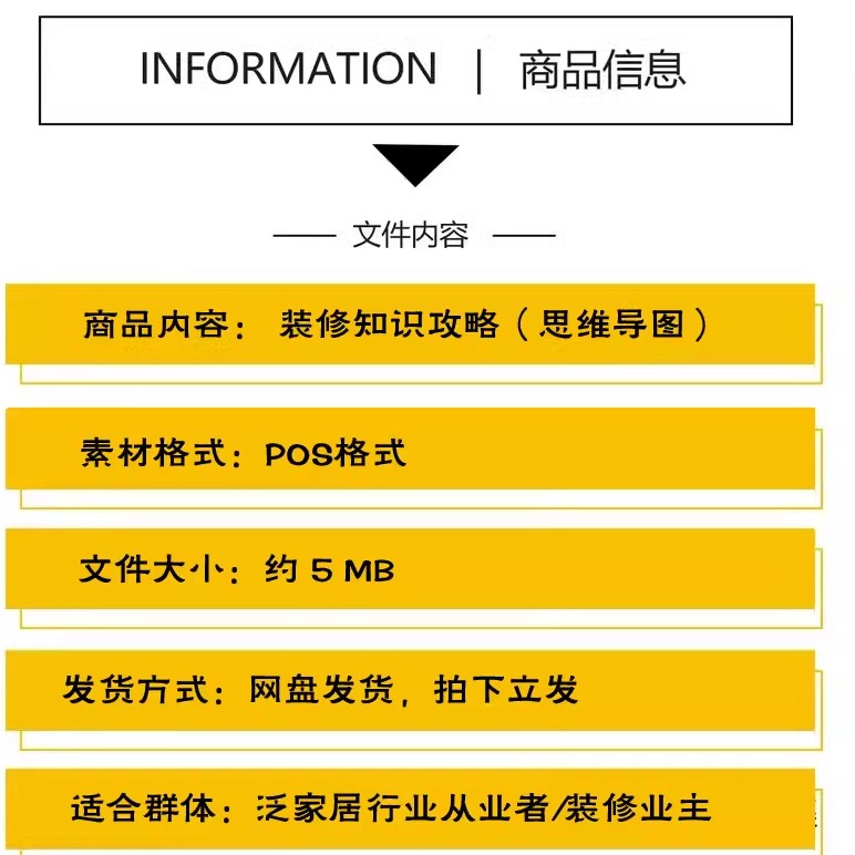 装修思维导图 装修避坑攻略施工流程指南全案设计设计师学习资料 - 图1