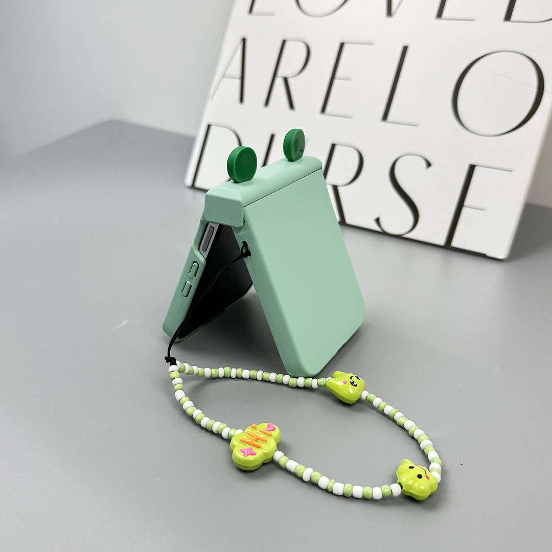 可爱适用小米mixflip2手机壳折叠屏壳膜一体荣耀magicvflip腕带挂绳保护壳铰链全包防摔moto razr50ultra - 图2