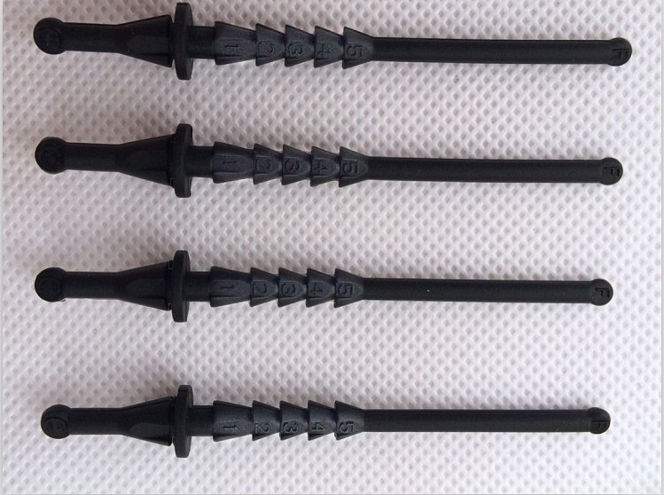 机箱风扇胶钉 5卡位长减震钉 适合不同薄厚度风扇 4枚/1.2元 - 图0