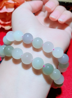 藕粉多宝马卡龙手链单圈圆珠