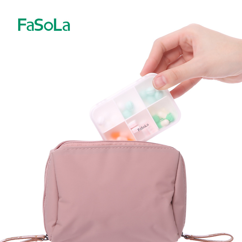 FaSoLa随身迷你小药盒便携密封防潮分类分装药物收纳盒七天分药盒-图2