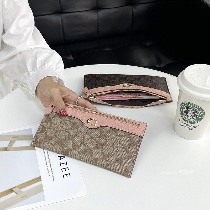 时尚超薄钱包女长款2025新款拉链钱夹可放手机卡证件收纳包手拿包,淘宝优惠券,粉丝福利购,淘宝优惠卷