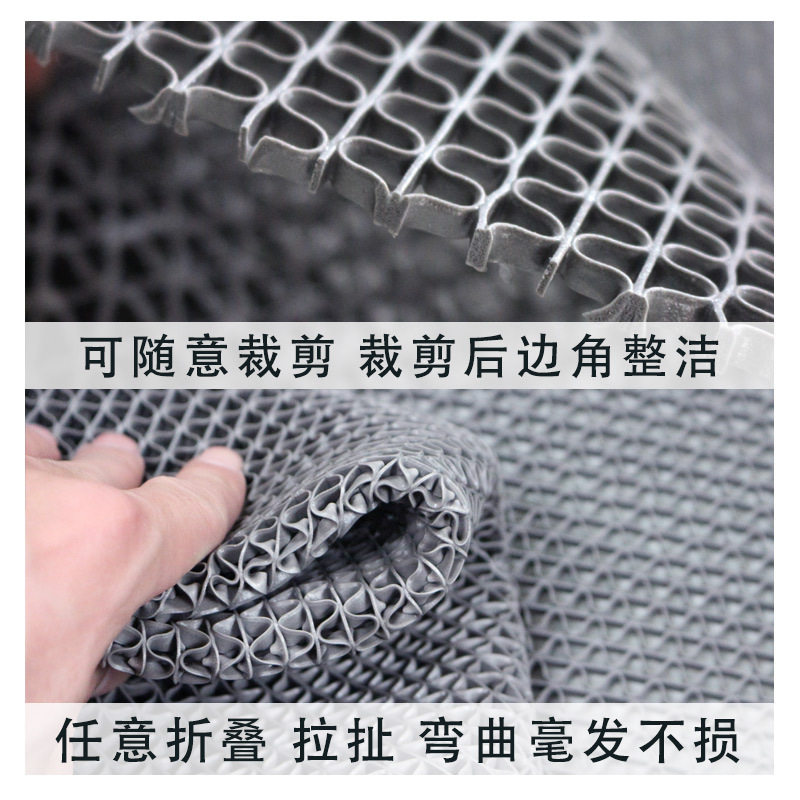 PVC plastic waterproof swimming pool kitchen carpet bathroom hollow grid bathroom toilet non-slip floor mat