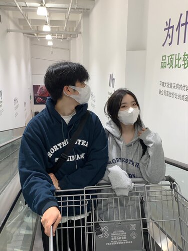 okhao 字母连帽卫衣长袖外套情侣ins风秋冬加绒日系复古上衣 - 图2