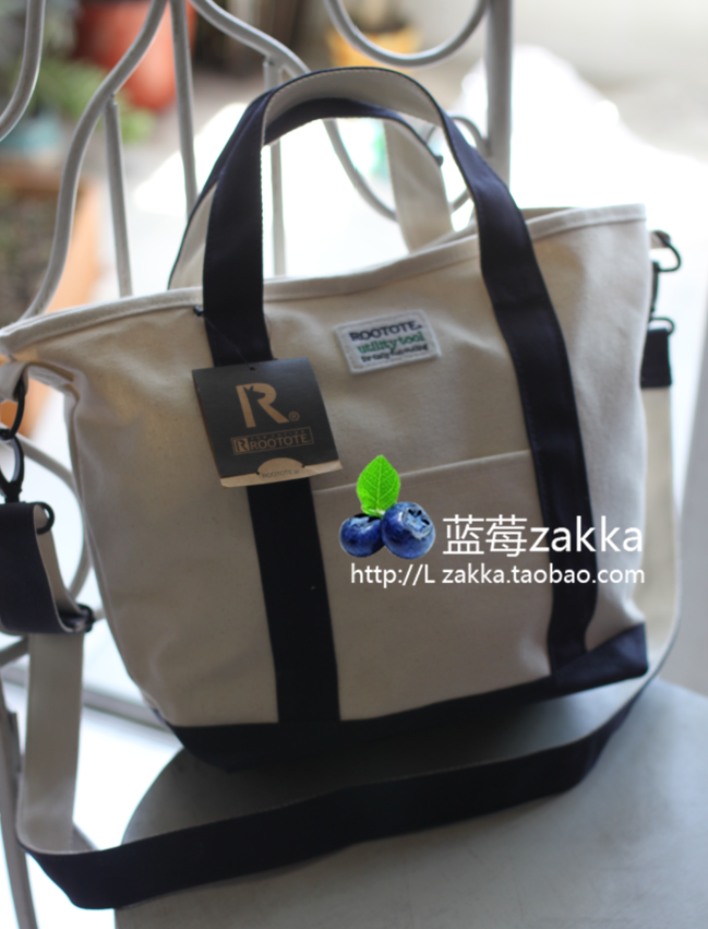 Rootote gallery正品 单肩包 帆布包 文艺复古单肩包斜挎包