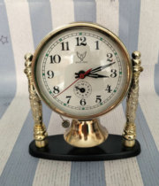 Nostalgia Old Stock 90s White Dove Card Mechanical Alarm Clock 3-1 Golden Silver Random