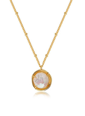 简约巴洛克淡水珍珠项链优雅复古