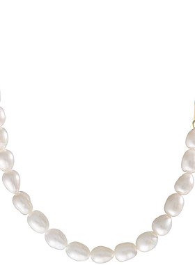 925银淡水珍珠6-7点位项链短款时