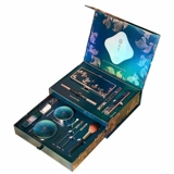 Косметический комплект, кушон, рассыпчатая пудра, помада, румяна, кисть, база под макияж, подарочная коробка, полный комплект, подарок на день рождения