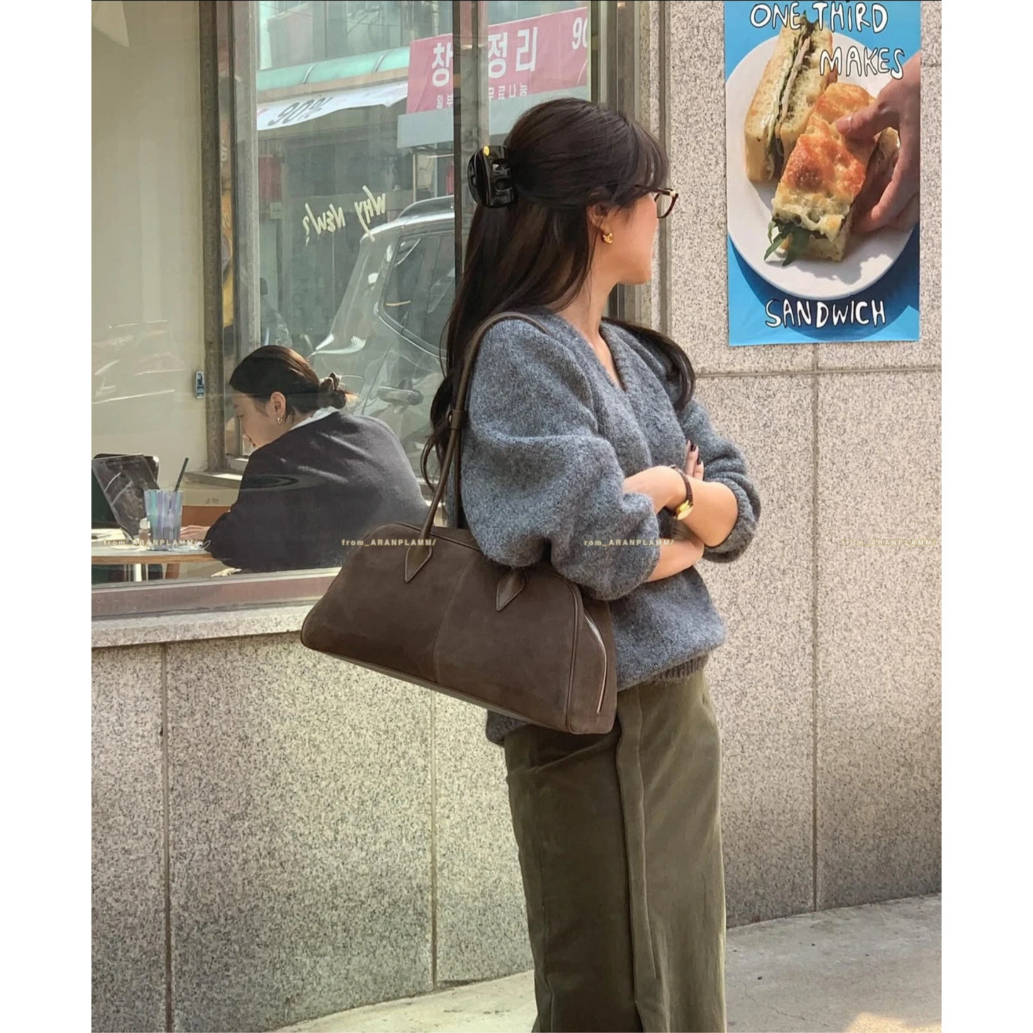 复古磨砂牛皮保龄球包女大容量手提单肩包通勤托特包,淘宝优惠券,粉丝福利购,淘宝优惠卷