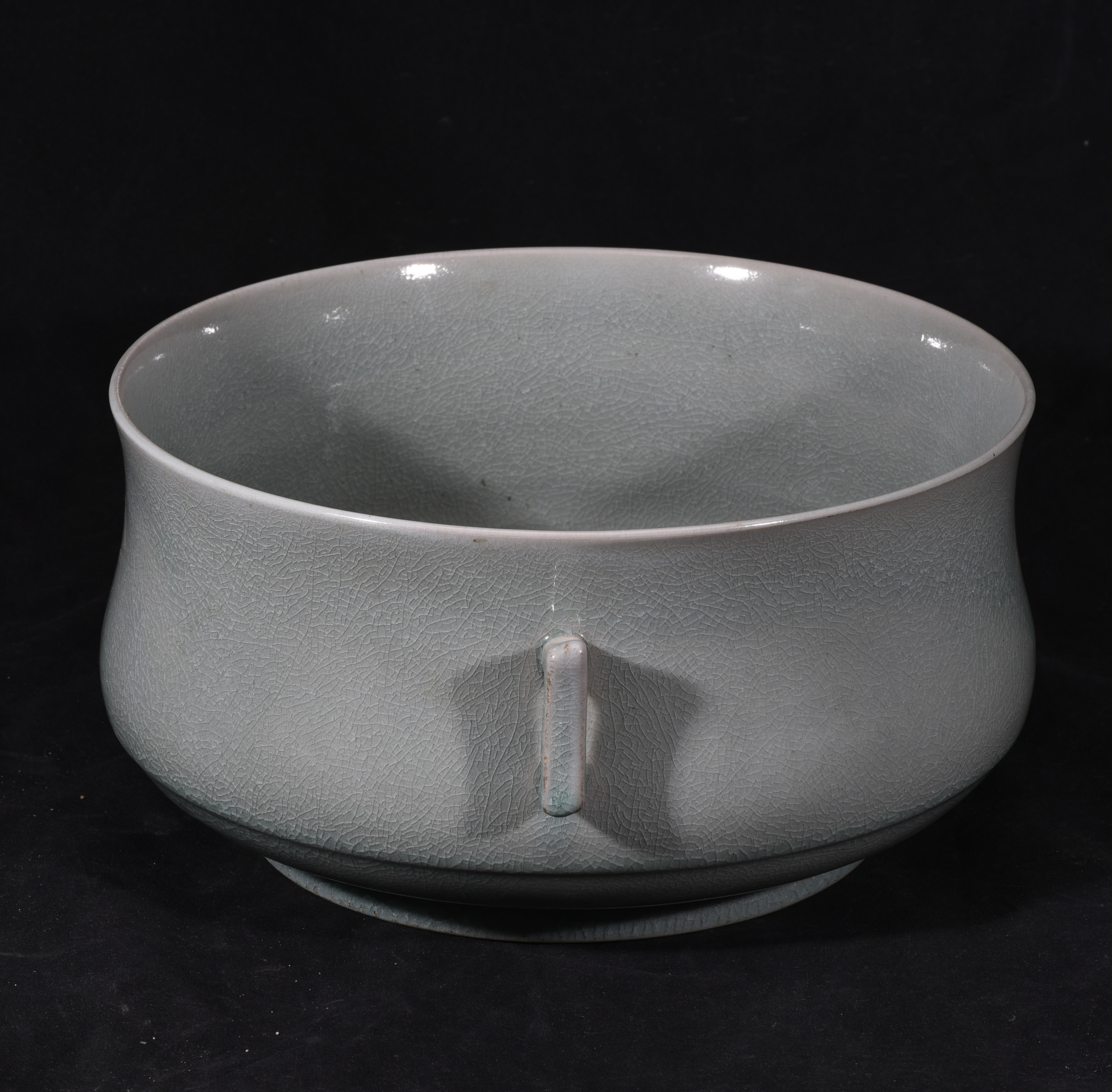 大宋清凉寺天青色玛瑙釉汝窑徽宗赵佶蔡京书法香炉 - 图0