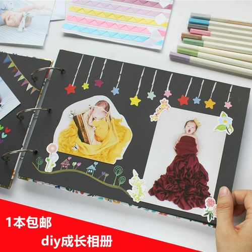 Мультяшный фотоальбом для детского сада, фотография, DIY, ручная роспись