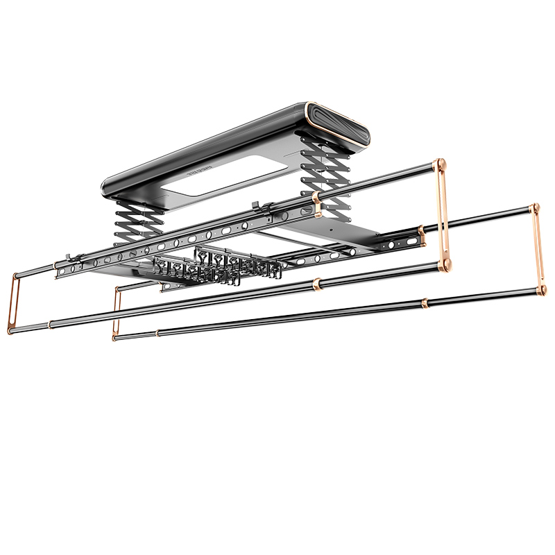 好太太智能电动晾衣架自动升降家用晾衣杆阳台伸缩晒衣凉衣架-图0