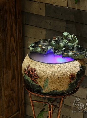 开业礼品景观摆件喷泉假山流水