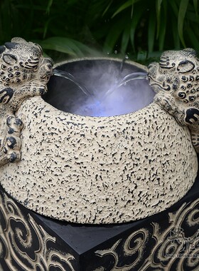 树脂加湿器新中式客栈书房