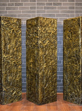 创意仿古风客栈民宿摆件装饰柱