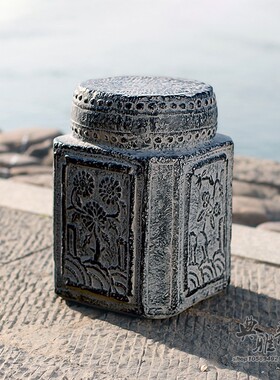 仿石墩暗八仙柱石凳石墩子圆形庭院户外门口柱墩仿古家用门墩石鼓