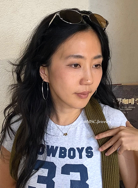 韩国可爱小象钛钢锁骨链