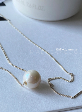 韩国S925纯银天然淡水珍珠项链