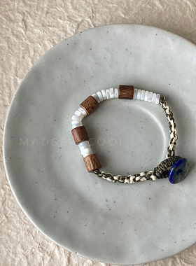 木调手工编织手串森系手链