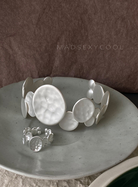 韩版烧白不规则个性戒指女开口设计网红同款指环简约流行首饰