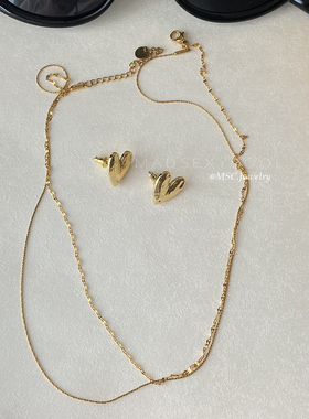 欧美风金属双层极细项链女不掉色锁骨链洗澡可戴吊坠简约独特个性