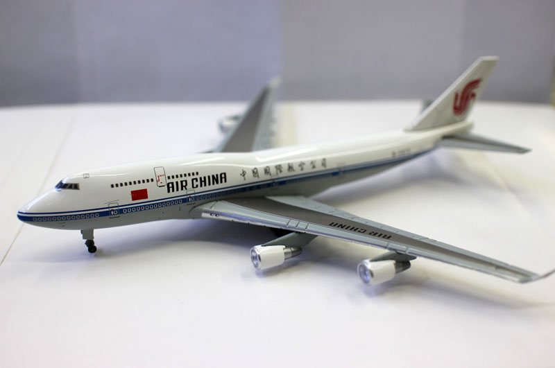 外贸1/400飞机模型747-400F B-2472中国航空客机合金仿真航模摆件 - 图0