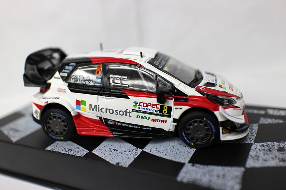 IXO合金车1 43 Yaris WRC 2019丰*田雅力士拉力赛车模型精品摆件-图1