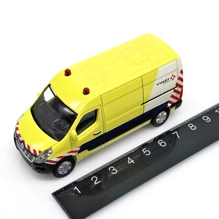1/64合金车 RENAULTT 雷诺MASTER 警车救护车模型玩具摆件 - 图3