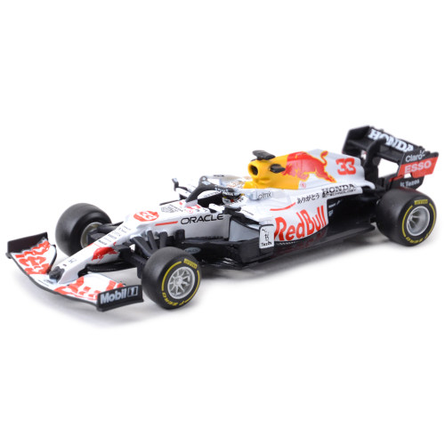 比美高1:43 2021 红牛RB16B 白牛 F1方程式赛车仿真合金汽车模型 - 图2