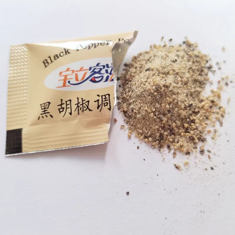 包邮宝立黑胡椒粉1g 汉堡鸡翅鸡腿撒料包调味粉炸鸡调味料100小包 - 图1