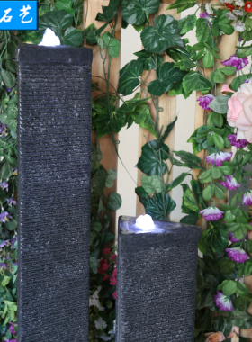 石材流水喷泉商业风阳台工艺品