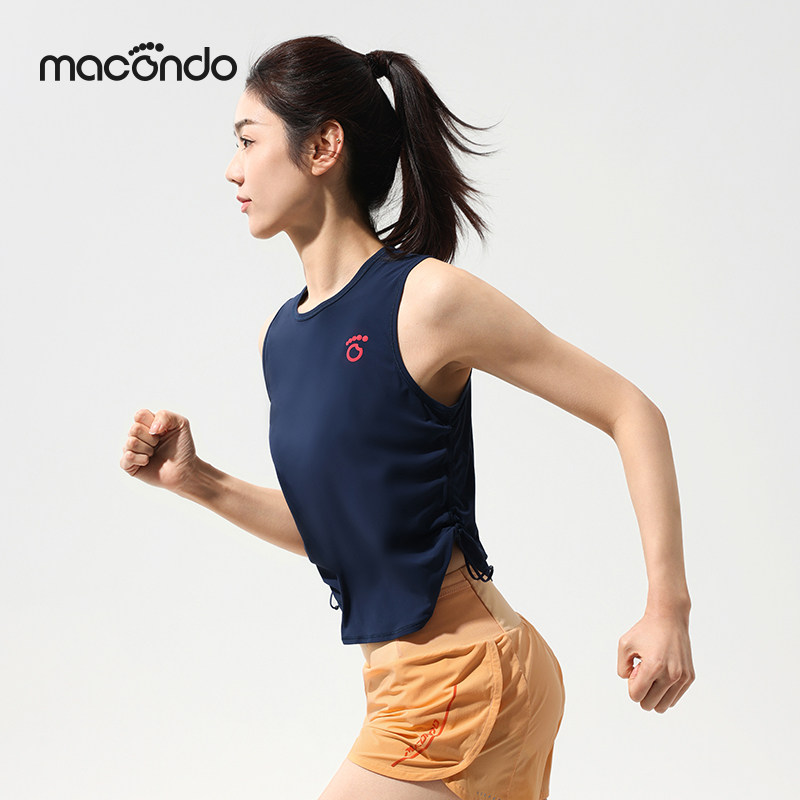 马孔多夏季女子跑步运动背心凉感防晒轻薄速干健身无袖T恤训练服,淘宝优惠券,粉丝福利购,淘宝优惠卷