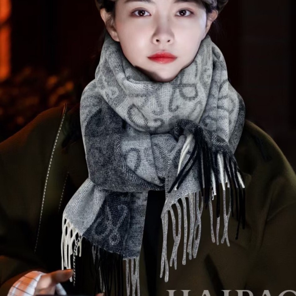 春秋冬流苏棋盘格提花羊绒围巾保暖拼色加厚女士羊羔毛小披肩围脖,淘宝优惠券,粉丝福利购,淘宝优惠卷