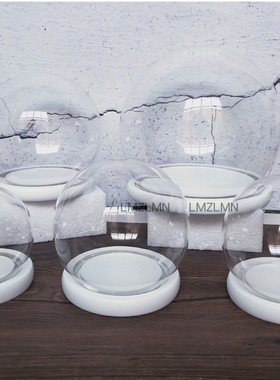 七彩永生花防尘罩发光底座包邮