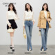Qiu Shui Yiren double layer fungus edge stand collar chiffon shirt 2026 spring new style women's elegant inner wear ເສື້ອຂະຫນາດນ້ອຍທີ່ສວຍງາມ