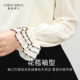 ເສື້ອ lace retro embroidered Qiushui Yiren ກົງກັນຂ້າມ