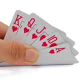 Пластиковые водонепроницаемые двусторонние матовые игральные карты из ПВХ, увеличенная толщина