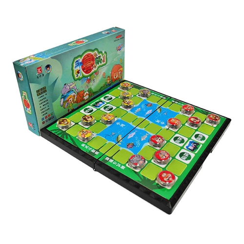 Игра «Джунгли», магнитная старомодная стратегическая игра для школьников, магнитные большие трехмерные шахматы, делюкс издание