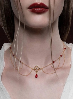 英国Regalrise吸血鬼血滴颈带