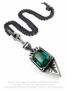 Alchemy Gothic P607 SUCRE VERT ABSINTHE SPOON哥特苦艾勺项链
