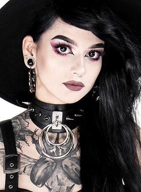 波兰RESTYLE暗黑哥特皮项圈