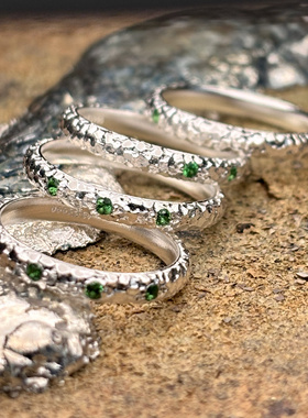 身境饰物||浮冰|| 原创设计 纯银戒指 在破冰船上看极光