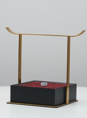 新中式复古手提盒装饰摆件样板间客厅玄关高端收纳首饰盒软装饰品