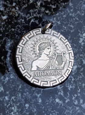 十二星座钛合金吊坠项链挂件定制